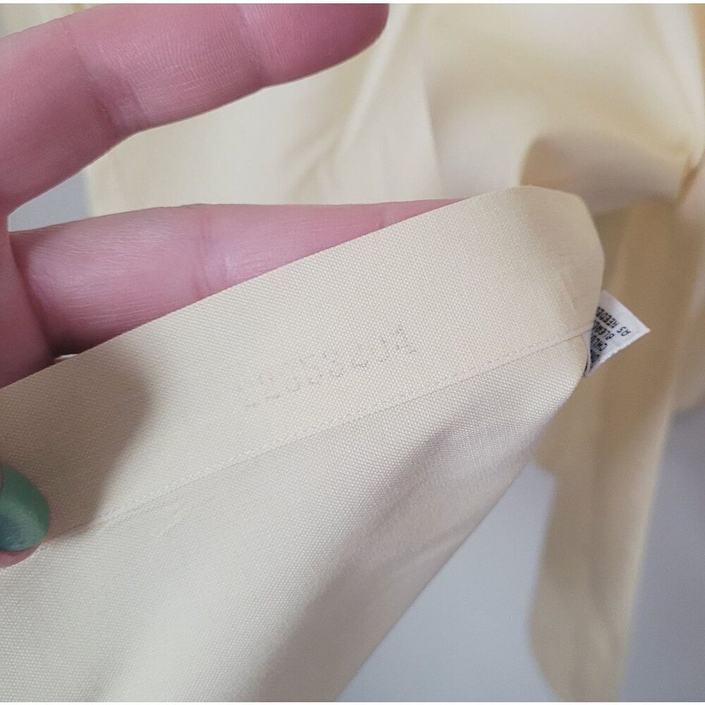 Ralph Lauren Men's Light Yellow Button Down Shirt Size 16 1/2 - Picture 2 of 7